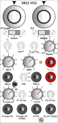 XR22 VCO Panel Sketch