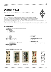 Noise VCA documentation front page