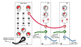 Peak+Hold controlling 2 X multipliers